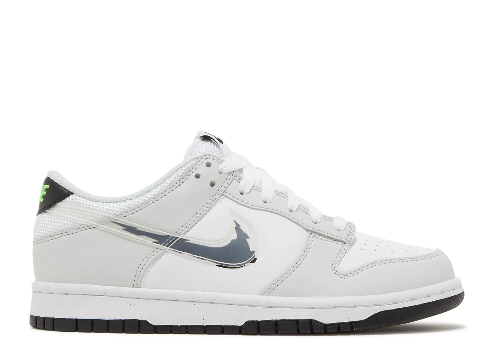 Nike Dunk Low Glitch Swoosh White Grey (Y:6)